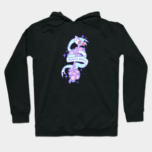 Punch Nazis Bird Wand - Kawaii Justice Series Hoodie